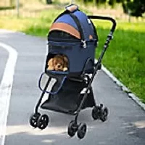 Image of PawHut Pet Stroller D00-109BU 820 x 1100 x 505mm Blue