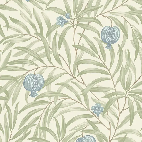 Image of Belgravia Decor Pomegranate Blue Wallpaper