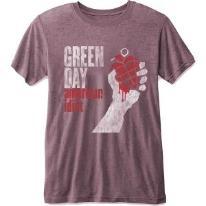 Image of Green Day - American Idiot Unisex Medium T-Shirt - Pink