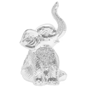 Image of Silver Sparkle Elephant Sitting Small