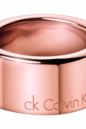 Image of Ladies Calvin Klein Rose Gold Plated Size N Hook Ring KJ06PR100207