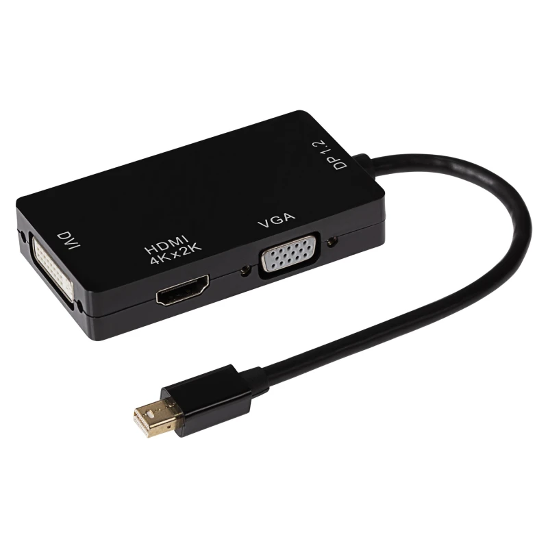 Image of Nikkai Mini Displayport Multiport Hub 4K HDMI / VGA DVI-I 24+5 Pin / D