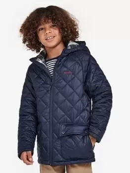 Image of Barbour Boys Merton Quilt Jacket - Navy, Size Age: 14-15 Years