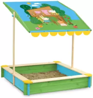 Image of Peppa Pig Sandpit with Roof