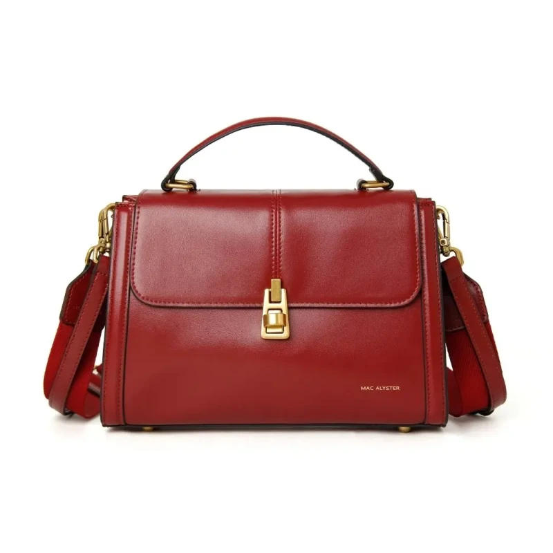 Image of Mac Alyster Womens flap Handbag Mac Alyster Emmy Rouge Female TU