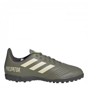 Image of adidas Predator 19.4 Childrens Astro Turf Trainers - LegGreen/Sand