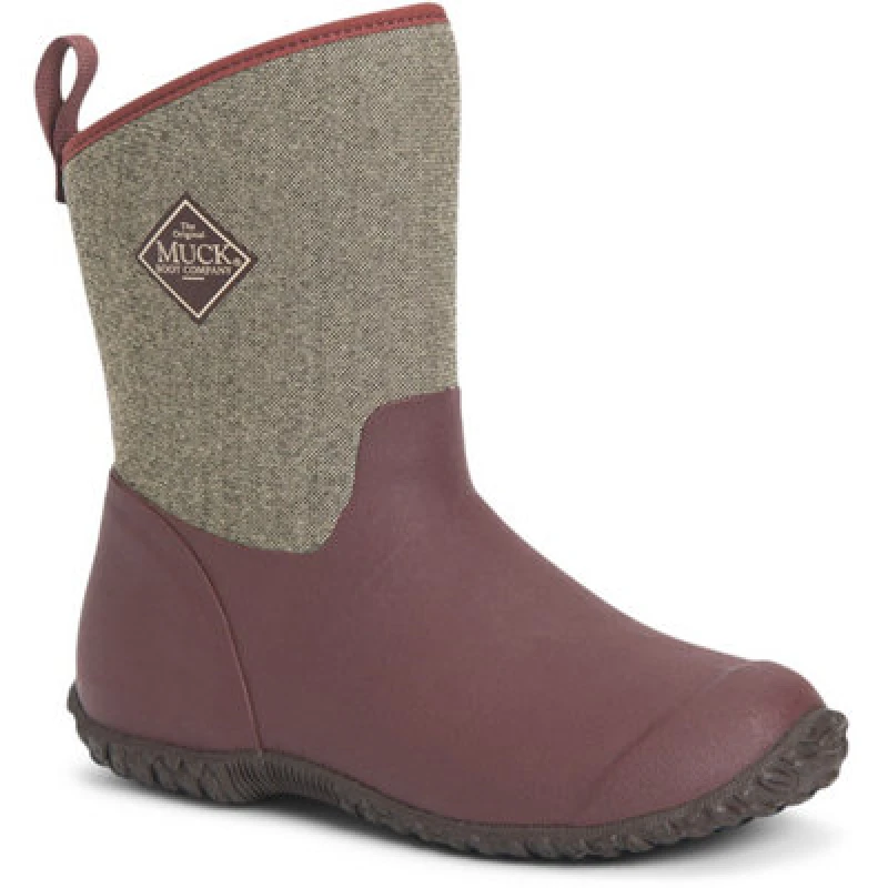 Image of Muck Boots Womens 'Muckster II Mid' Wellingtons in Brown Size: 7 Brown Female 7