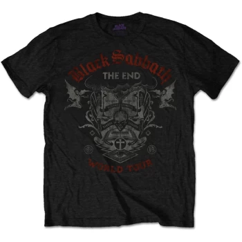 Image of Black Sabbath - The End Reading Skull Unisex X-Large T-Shirt - Black