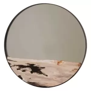 Image of Relic Silver Tile Round Mirror Medium