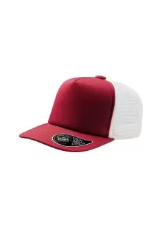 Image of Record Mid Visor 5 Panel Trucker Cap