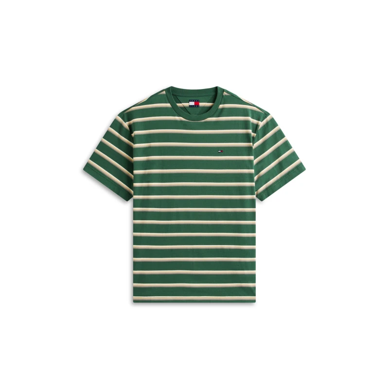 Image of Tommy Jeans TJ Rlx Stripe Ss T Sn63 Shdw Pine Strpe male L
