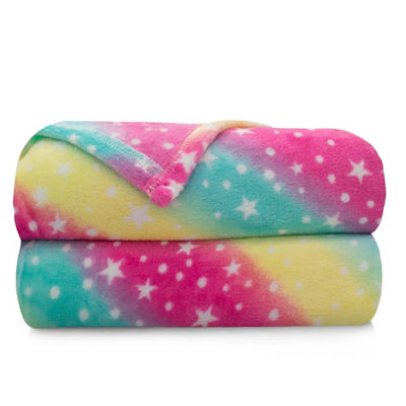 Image of Velosso Supersnug Plush Touch Printed Fleece Throw Blanket, Warm And Cosy Sofa Or Bed Throw, 127Cm X 152Cm - Multicolour