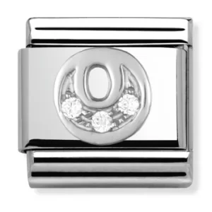 Image of Nomination CLASSIC Silvershine Letter O Charm 330301/15