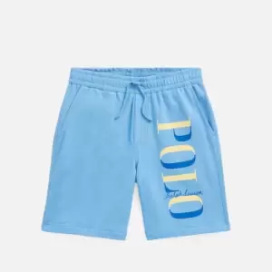 Image of Polo Ralph Lauren Boys' Logo Sweat Shorts - Harbor Island Blue - 6 Years