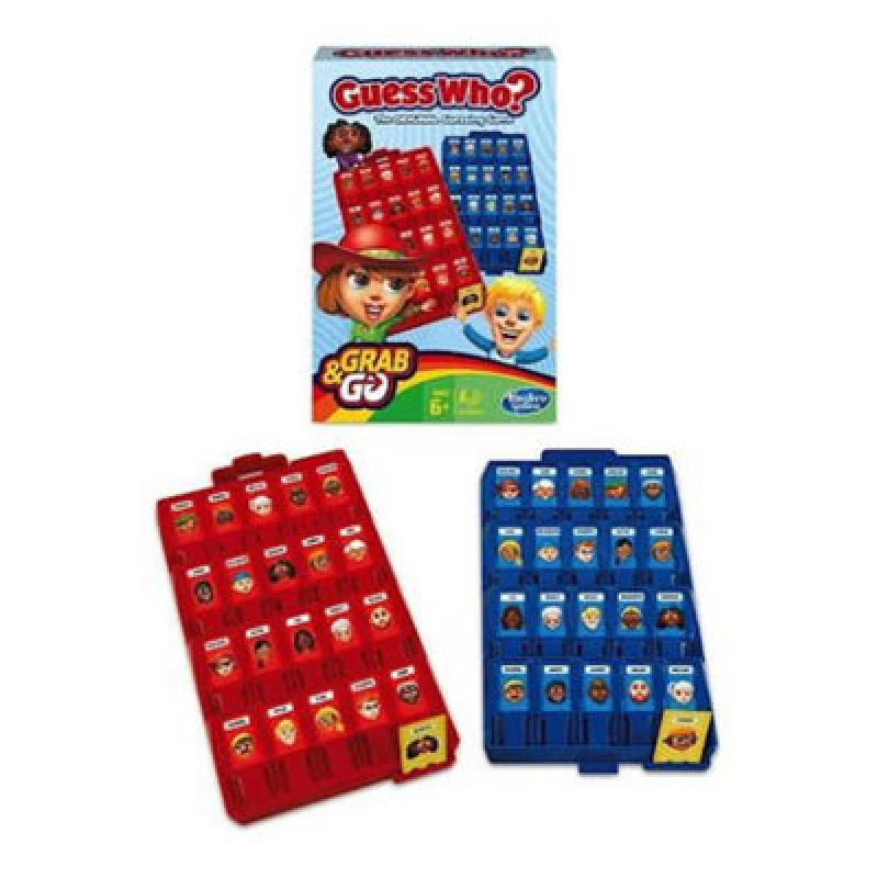 Image of Guess Who Hasbro Guess Who Grab and Go Portable Game 285 F8257 285 F8257