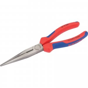 Image of Knipex Straight Snipe Nose Plier With Heavy Duty Handles 200mm