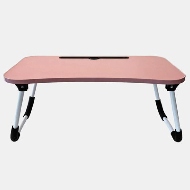 Image of OHS OHS Foldable Wooden Lap Tray TV Dinner Bed Laptop Work Desk Stand Portable in Pink Pink One Size Unisex 5027434215157