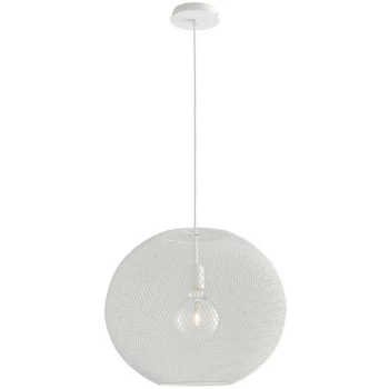 Image of Fan Europe Lighting - Fan Europe ESEDRA Dome Pendant Ceiling Light White 50x39cm