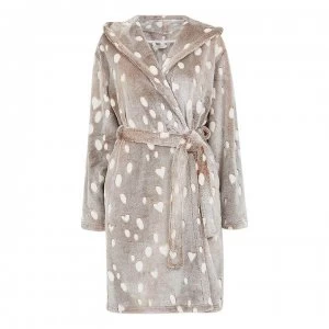 Image of Yumi Brown Reindeer Robe - Brown