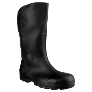 Image of Dunlop Devon Unisex Black Safety Wellington Boots (43 EUR) (Black)