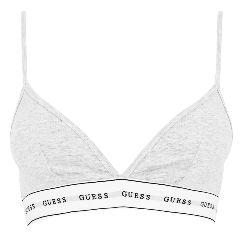 Image of Guess Carrie Logo Bra - Grey Grey 8
