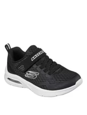 Image of Skechers MICROSPEC MAX BOYS TRAINERS, Black, Size 2 Older