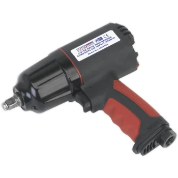Image of Composite Air Impact Wrench 3/8in Sq Drive Twin Hammer - Sealey