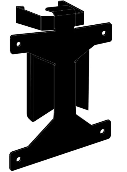 Image of iiyama MD BRPCV05 CPU holder Monitor stand-mounted CPU holder Black