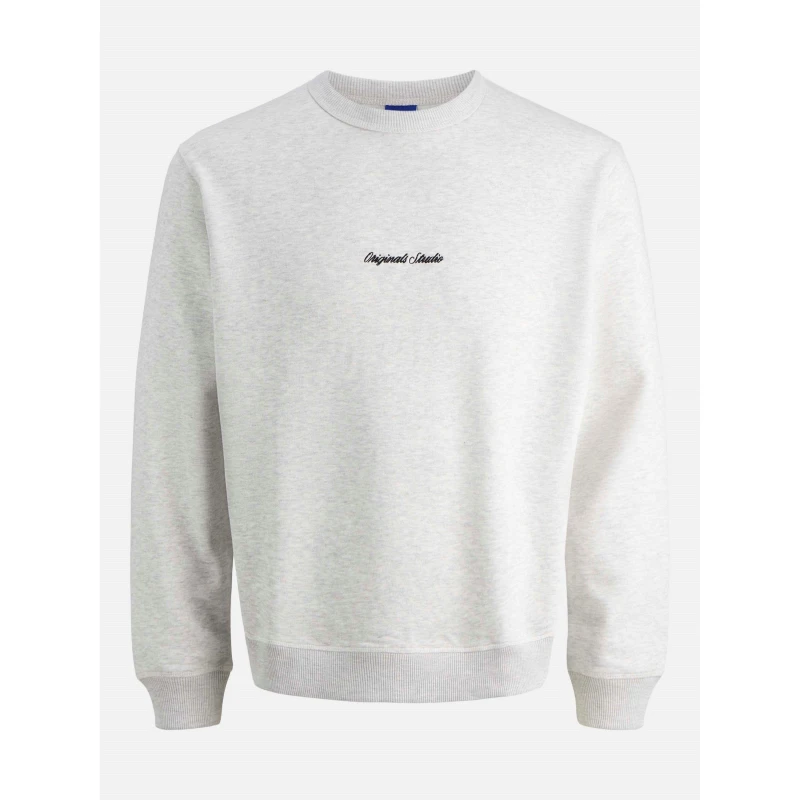 Image of Jack and Jones Norrebro Crew Sweat Mens White Melange male M