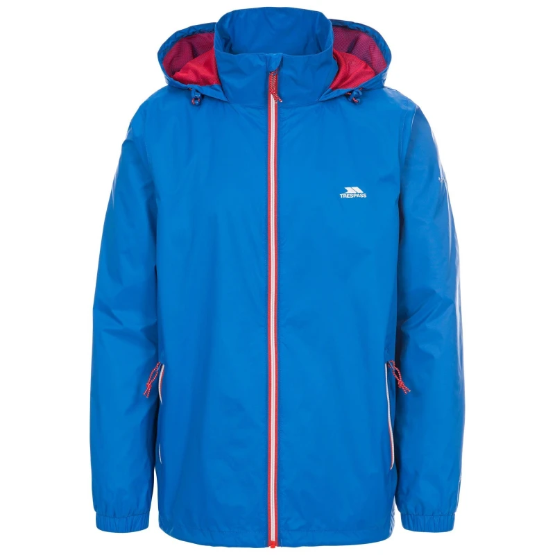 Image of Trespass Trespass Men Briar Waterproof Jacket in Blue Size: X-Small Blue XS Male 5063750802688