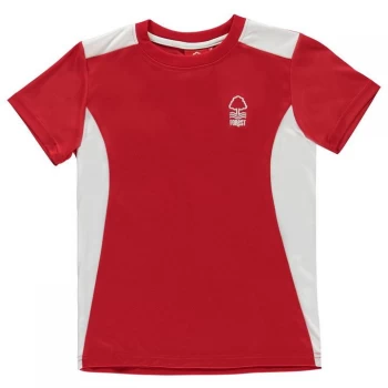 Image of Source Lab Lab Nottingham Forest Football Club Poly T Shirt Mens - Red