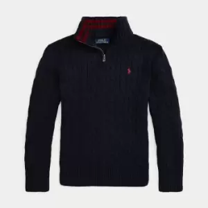 Image of Polo Ralph Lauren Pullover Cable Knit Sweater - 8 Years