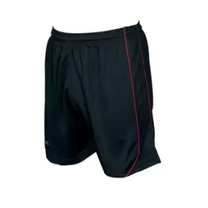 Image of Precision Childrens/Kids Mestalla Shorts (M-L) (Black/Red)