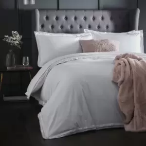 Image of Appletree Alden Blush Duvet Cover and Pillowcase Set Pink and White