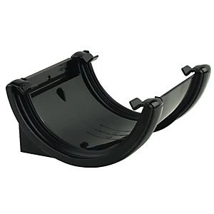 Image of FloPlast RU1B Round Line Gutter Union Bracket - Black