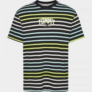 Image of Tommy Jeans Mens Vertical Logo T-Shirt - Twilight Navy - L