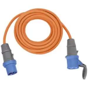 Image of CEE Extension Cable IP44 for Camping/Maritim 10m H07RN-F 3G2.5 orange CEE 230V/16A plug and socket