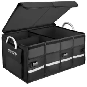 Image of Trunk Boot Organiser with Lid Black 63L