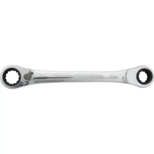 Image of Metric Double End Ring Ratchet Spanner, Chrome Vanadium Steel, Reversible, 16MM X 17MM, 18MM X 19MM