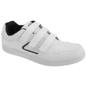 Image of Dek Mens Charing Cross Touch Fastening Trainers (6 UK) (White)