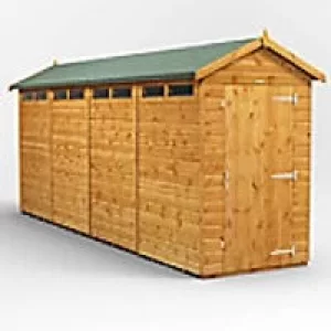 Image of Power Garden Shed 164PASS Golden Brown 16x4