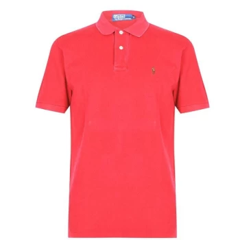 Image of Polo Ralph Lauren Logo Polo Shirt - Racing Red