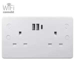 Image of WiFi Connekt SMART Socket with USB Fast Charging - Includes FAST Charging multi adapter cable