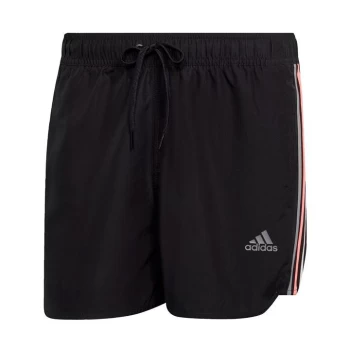 Image of adidas Very Short Length Retro Split Swim Shorts Mens - Black