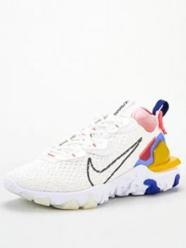 Image of Nike React Vision - White/Pink/Yellow, White/Pink/Yellow, Size 3, Women