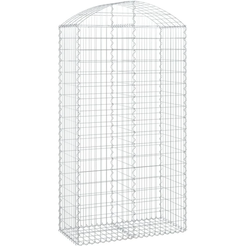 Image of VIDAXL Vidaxl - Arched Gabion Basket 100x50x180/200cm Galvanised Iron 8720845651022