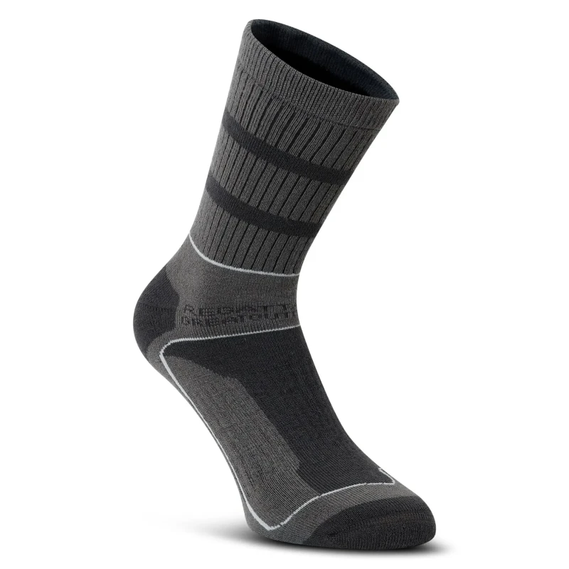 Image of Regatta Regatta Men Samaris 2 Season Sock in Dark Grey Size: 9-12 Dark Grey 9-12 Male 5059404207114