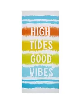 Image of Catherine Lansfield High Tides Beach Towel
