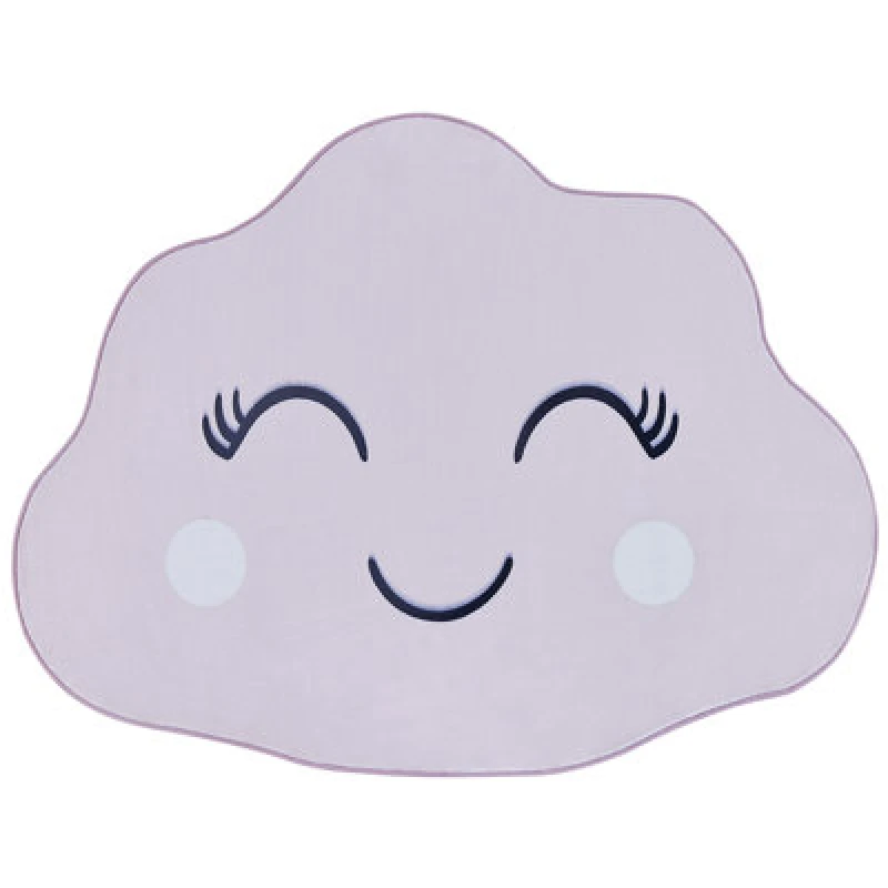Image of Beliani Kids Rug Cumulus Pastel Pink 90 X 120 Cm