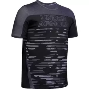Image of Under Armour Seamless Short Sleeve T Shirt Junior Boys - Black